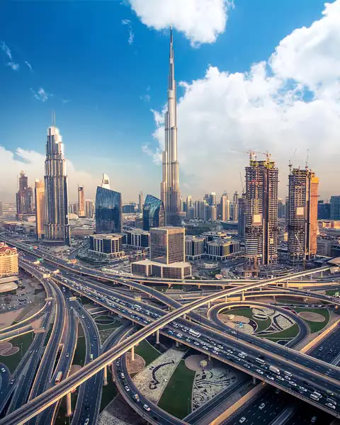 Residential towers in Dubai