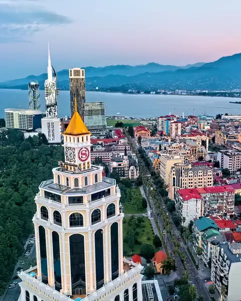 The Batumi seafront in Georgia